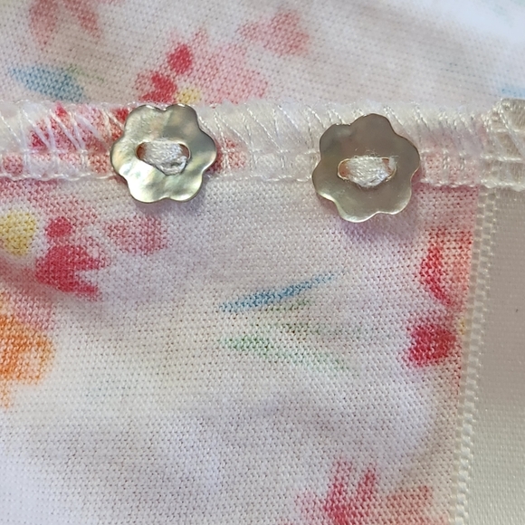 Eileen West Floral Cotton Lace Chemise Nightgown XL Romantic Cottagecore Sleep - Picture 10 of 11